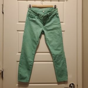 Banana Republix mint color skinny jeans